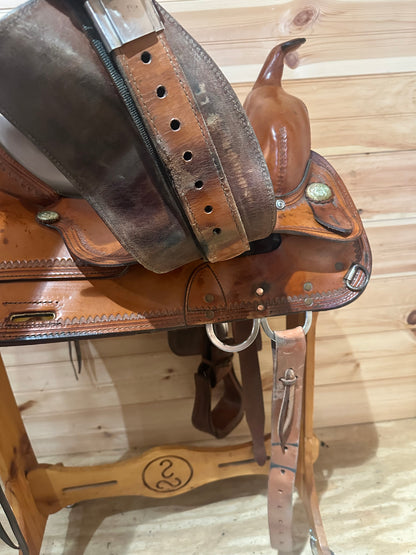 16” Circle Y Topeka Flex-Lite Western Trail Saddle Model 1551