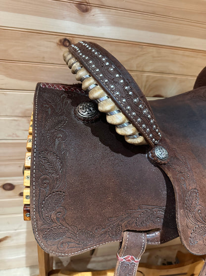 14.5” Reinsman Team Camarillo Barrel Racing Western Saddle Model 4231