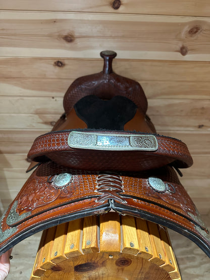 17” Tex Tan Hereford Tex-Flex Western Show Saddle Model 08-TF403-P7