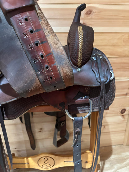 16” Morgan Saddlery 2S Ranch Cutter Western Saddle