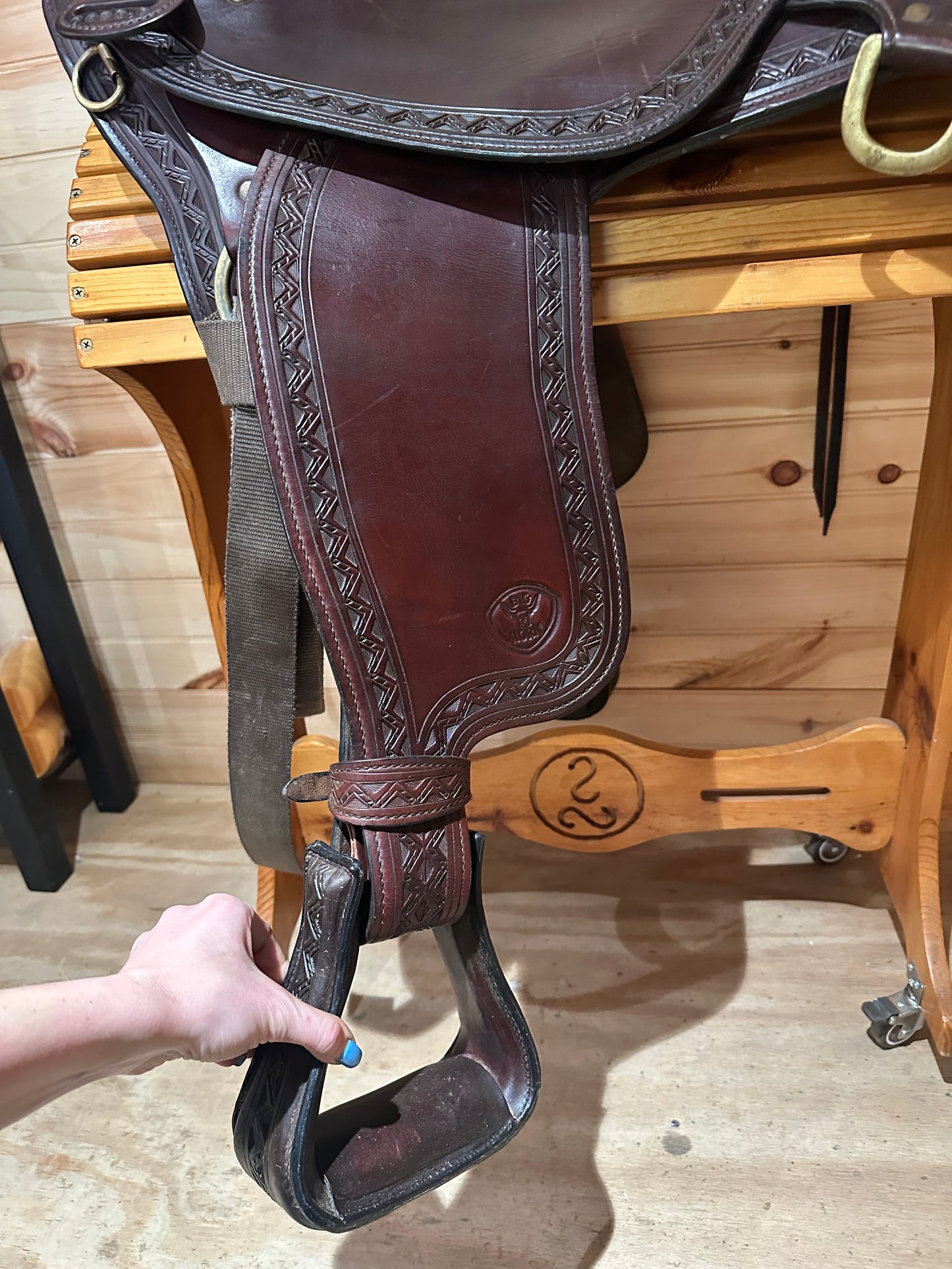 18” Big Horn Sil-Cush Flex Endurance trail saddle Model 1685.8