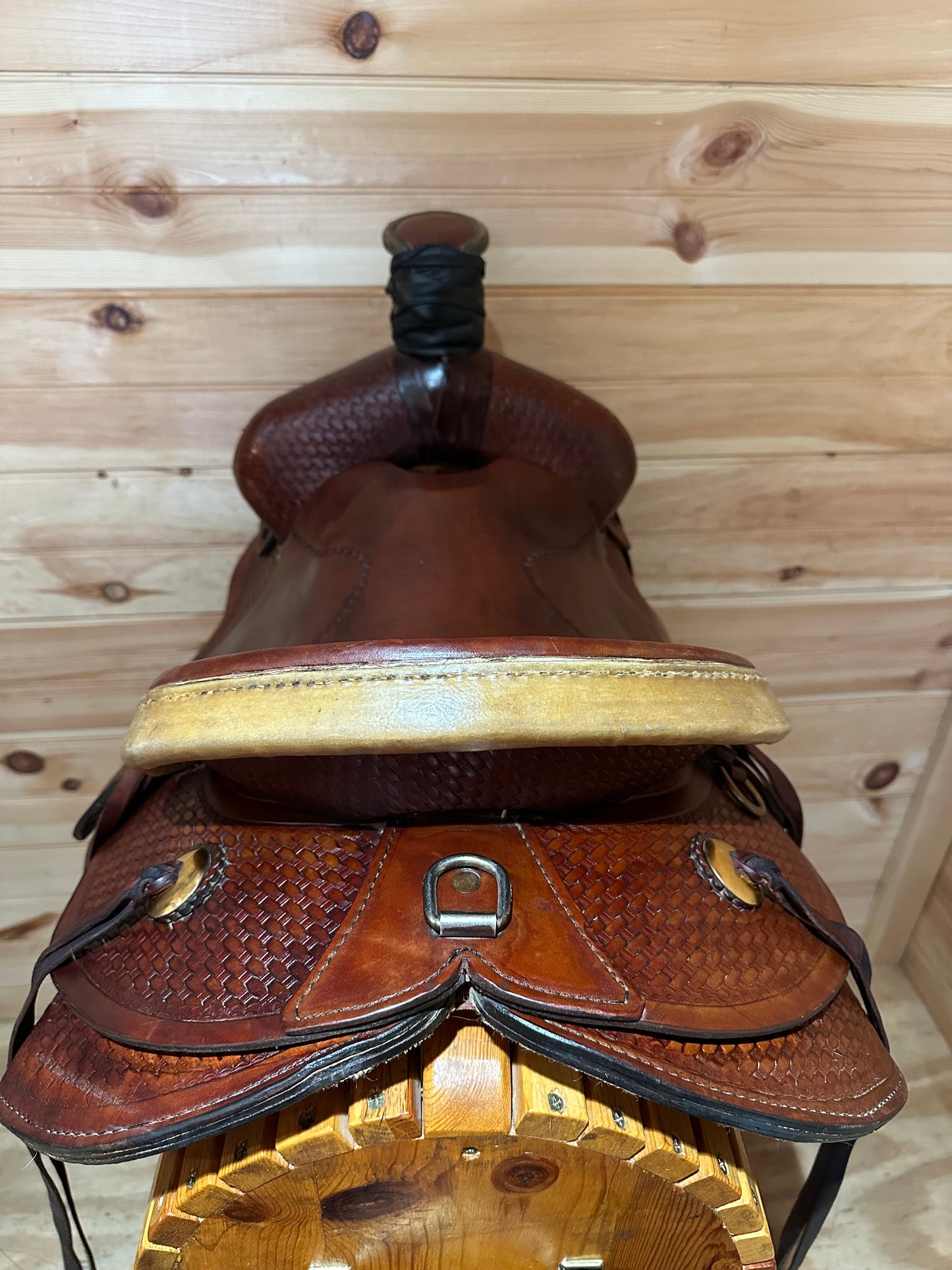 16” Tex Tan Hereford Association Ranch Roper Western Saddle