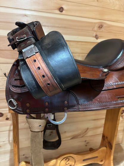 16” Circle Y Topeka Flex-Lite Western Trail Saddle Model 1551