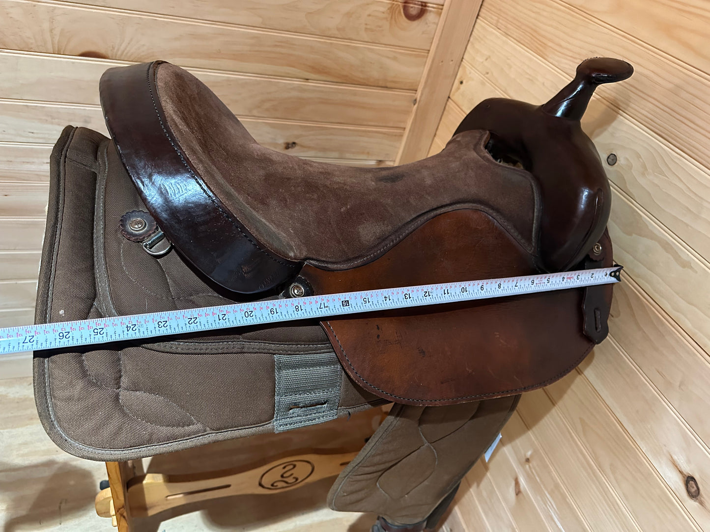 18” Big Horn Lightweight Cordura/Leather Western Trail Saddle Model 180