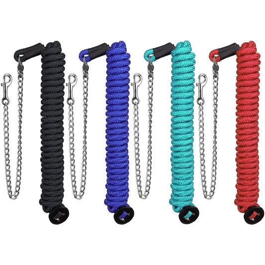 25' Round Braid Lunge Line with 28" Chain