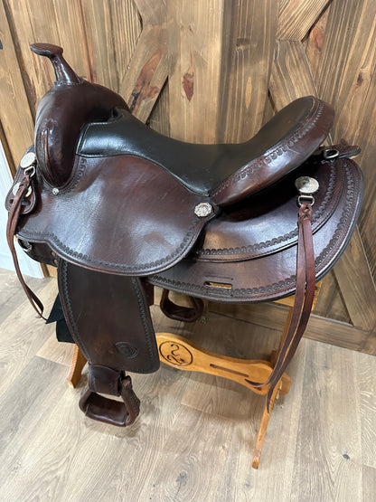 17” Tex Tan Tex-Flex Western Trail Saddle