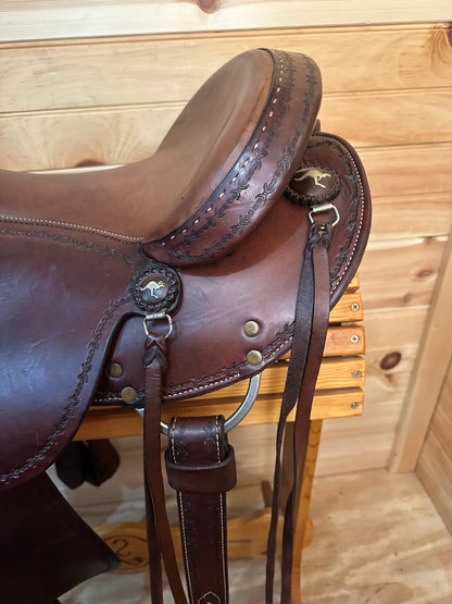 15” Clinton Anderson Aussie Stock Saddle by Martin Saddlery
