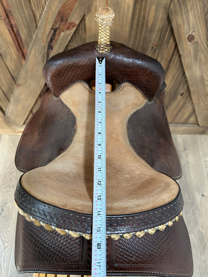 14” Crates Squeak Huber Barrel Racer Western Saddle Model 9224