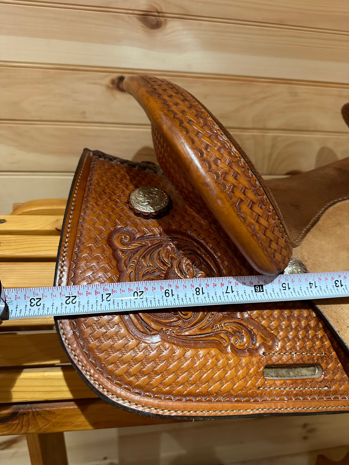 13” Circle Y Youth Bear Trap Barrel Racing Western saddle Model 2040