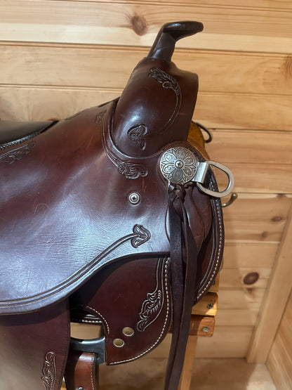 17” RW Bowman B-Light Western Ranch Trail Saddle Model 9517 (XW)