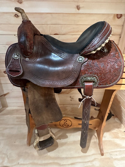 15” Tex Tan Barrel Racing Saddle