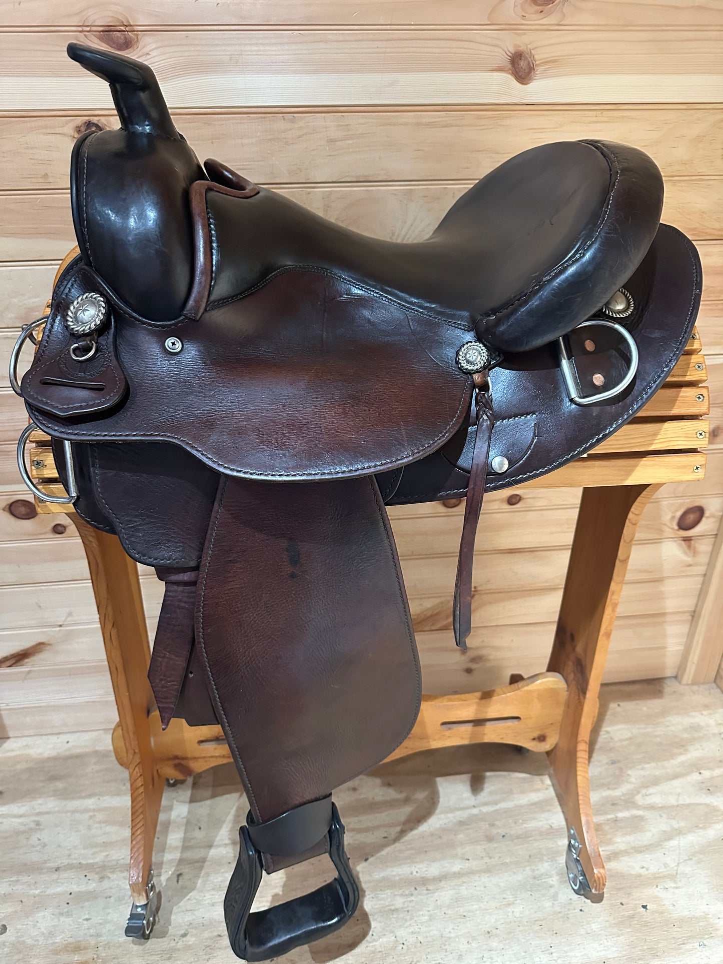 15” Circle Y Arabian Western Equitation Training Saddle Model 2130
