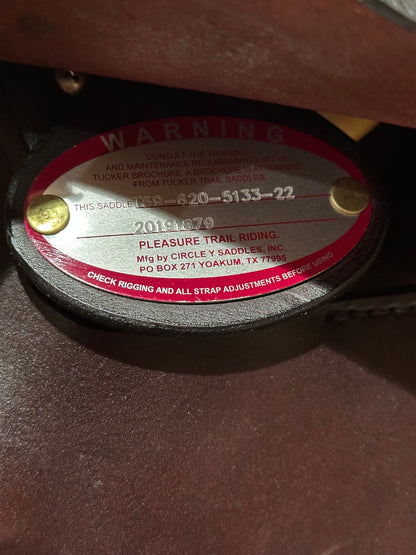 16.5” Tucker Classic Endurance Trail Saddle Model T59