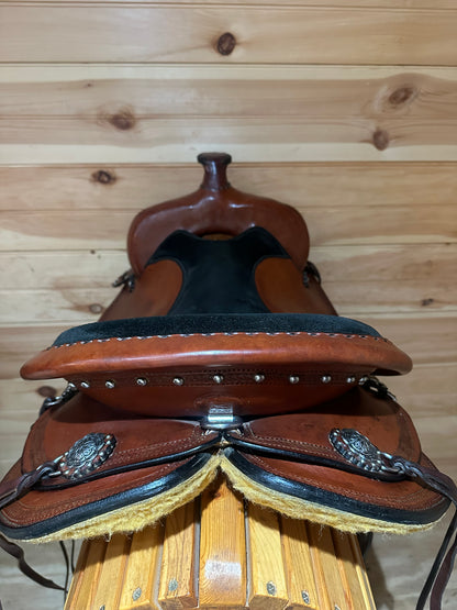 16.5” Allegany Mountain Saddlery All Around Western Trail Saddle
