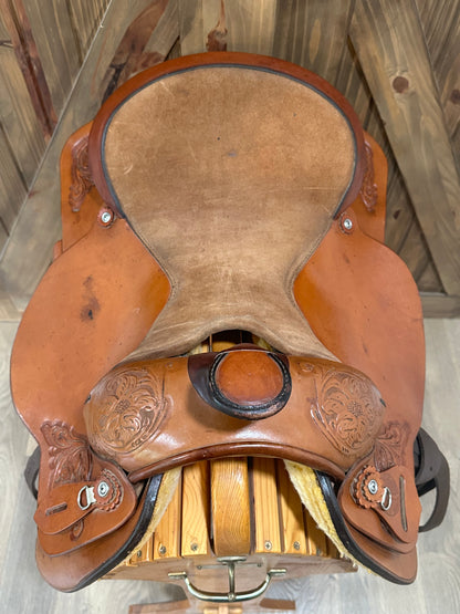 15.5” Circle Y All-Around Roping Western Saddle Model 3767