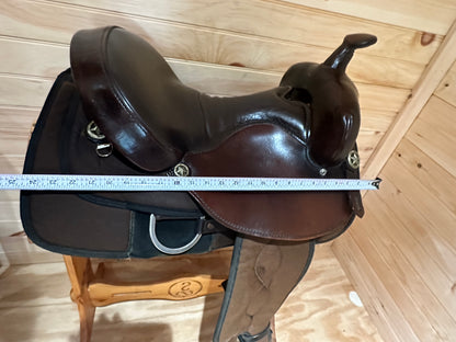 16” Big Horn Cushion Flex Cordura/Leather Western Trail Saddle Model 288