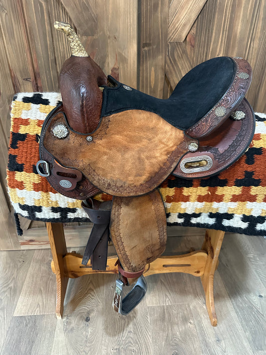 14” Circle Y Flex2 Kelly Kaminski Blaze Barrel Racing Saddle