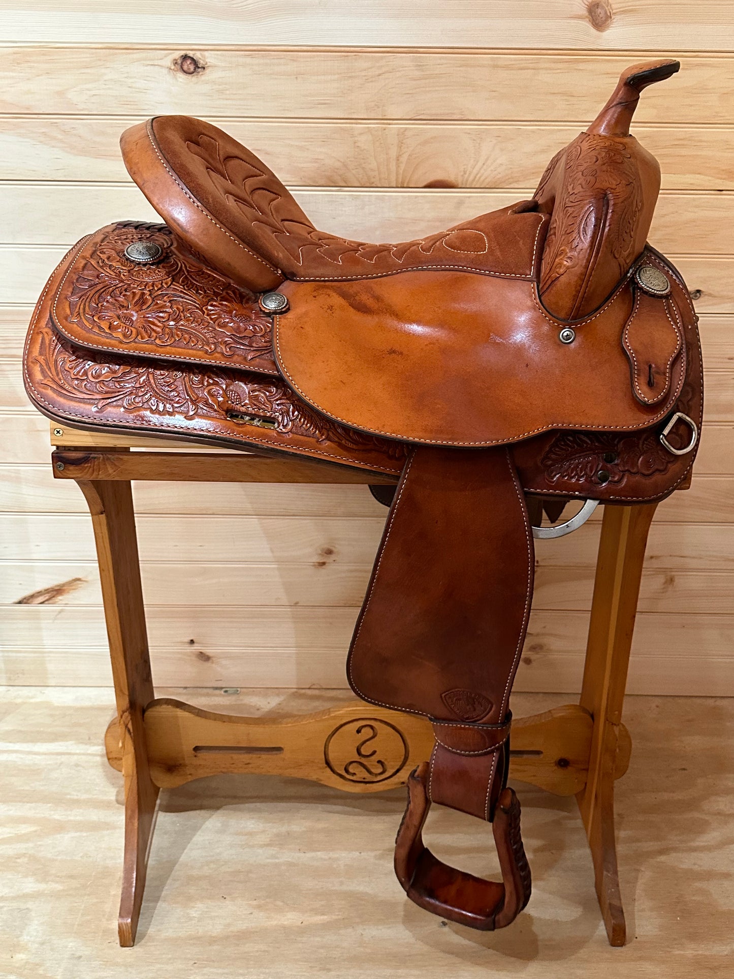 16” Tex Tan TexFlex Western Trail Saddle Model 08-TF400R6