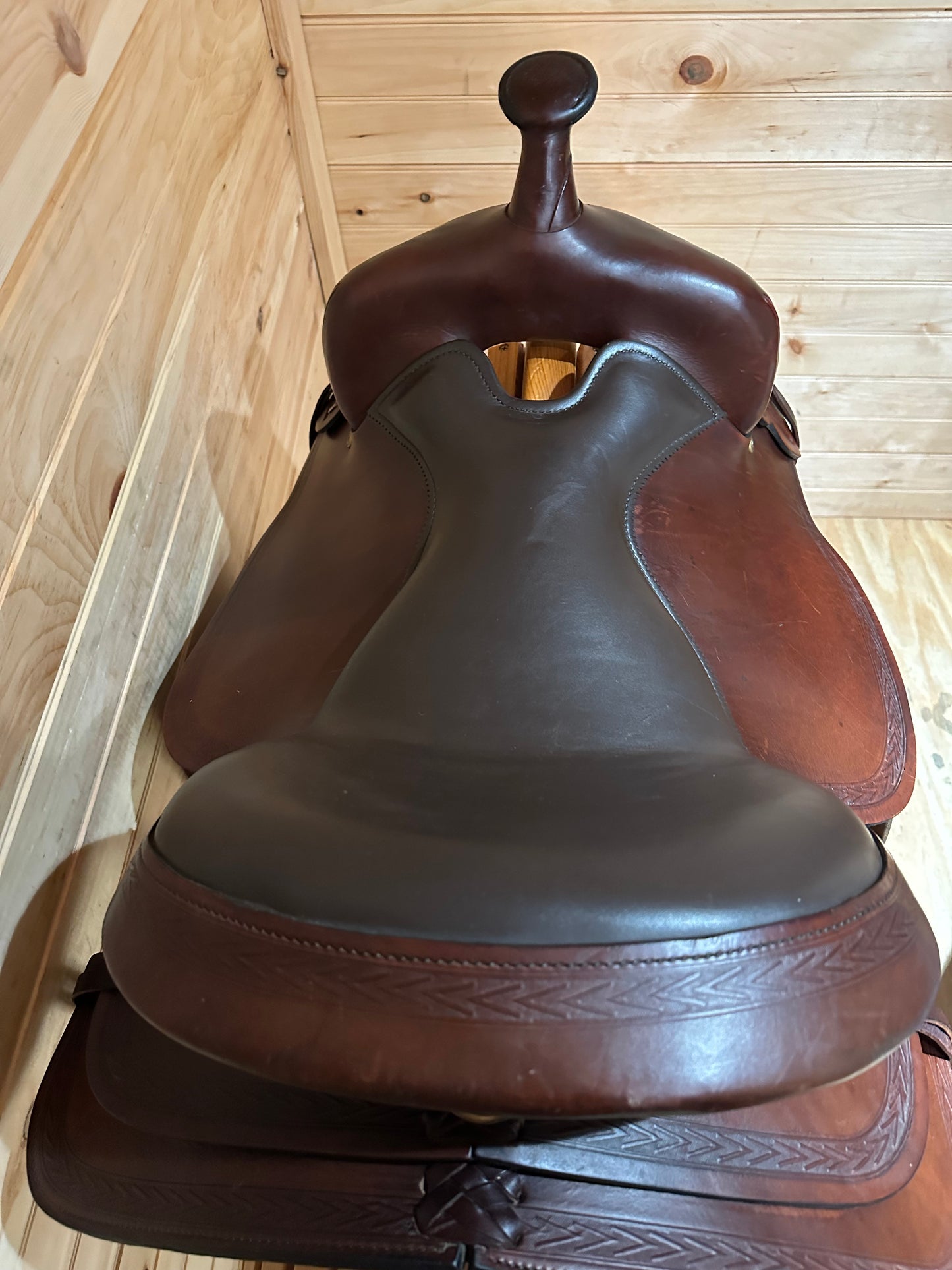 17” Big Horn Deluxe Equi-fit Flex Western Trail Saddle Model 1655