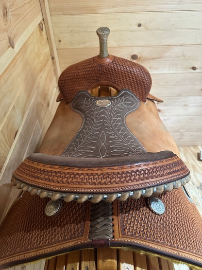15” Billy Cook Maker Sulphur,OK Barrel Racing Saddle Model 1901