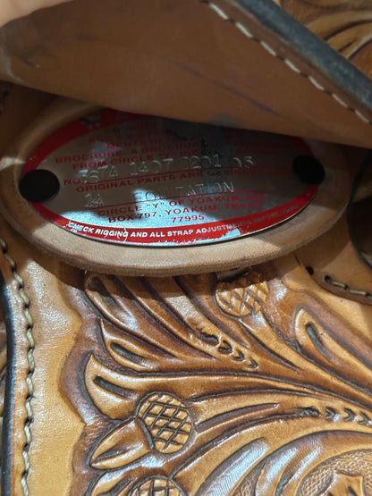 14” Circle Y Youth Western Show Saddle Model 3674