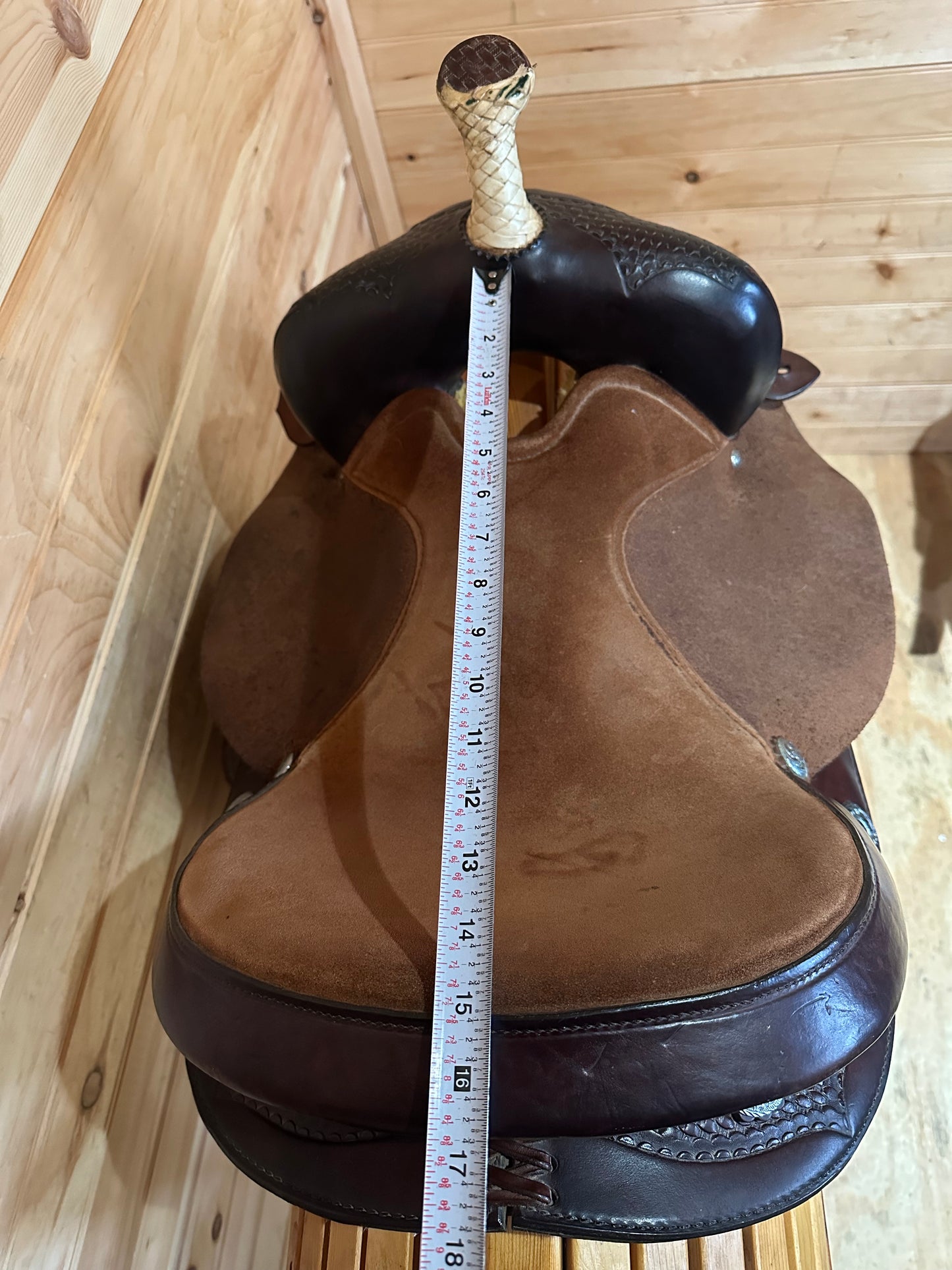 15” Circle Y Barrel Racing Saddle Model 3044