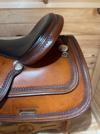 16” Circle Y Topeka Flex-Lite Western Trail Saddle Model 1551