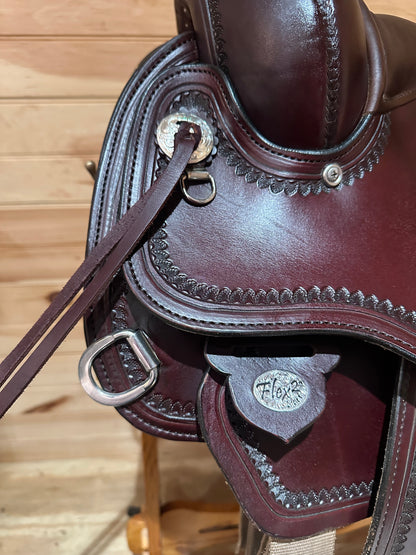 16” Circle Y Topeka Flex2 Western Trail Saddle Model 1651 (2021)