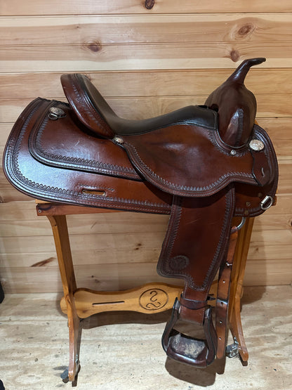 16” Circle Y Topeka Flex-Lite Western Trail Saddle Model 1551