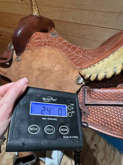 14” Billy Cook Maker Sulphur, OK Barrel Racing Saddle Model 1527