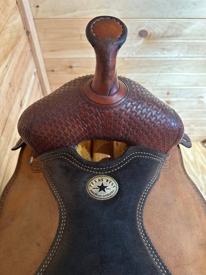 14.5” Texas Best by American Saddlery Barrel Racing Western Saddle Model 1178