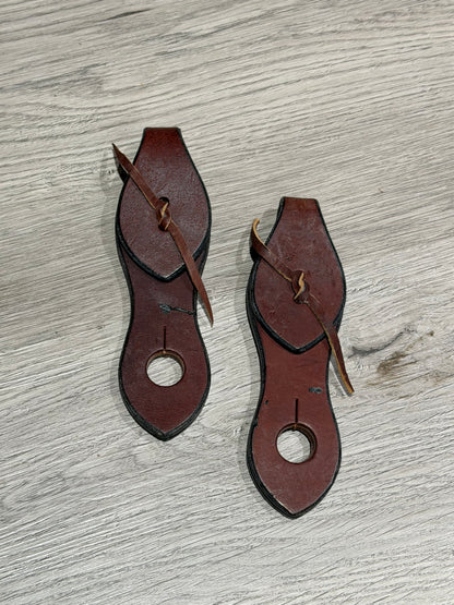Leather Slobber Straps, Pair