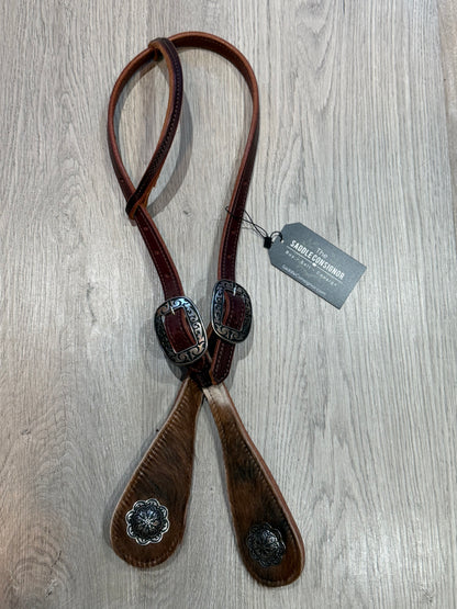 Jeremiah Watt Cowhide One Ear Headstall– Premium Amish Leather by Spur Creek Tack