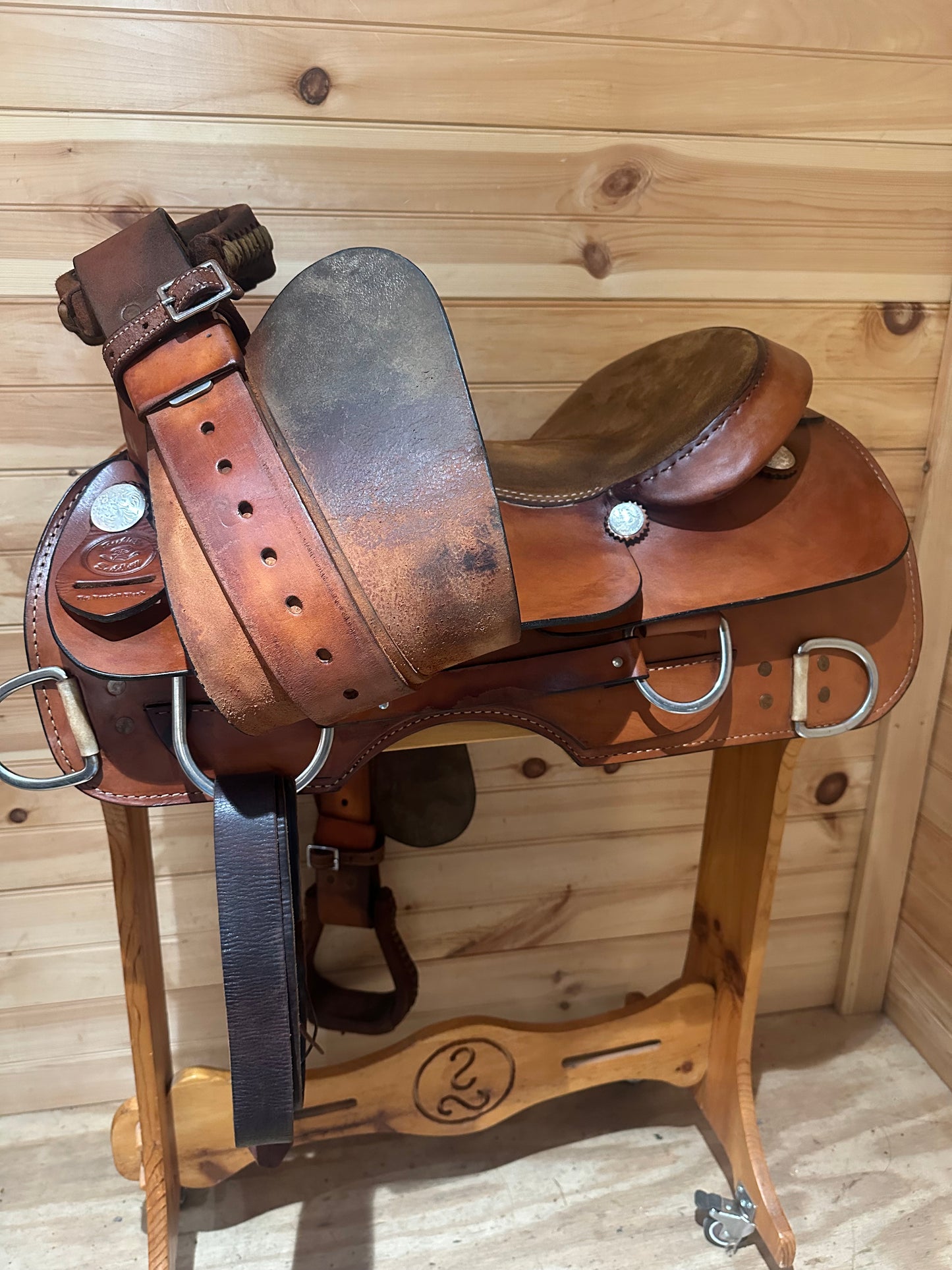 16.5” Rocking R Western Work Training Saddle