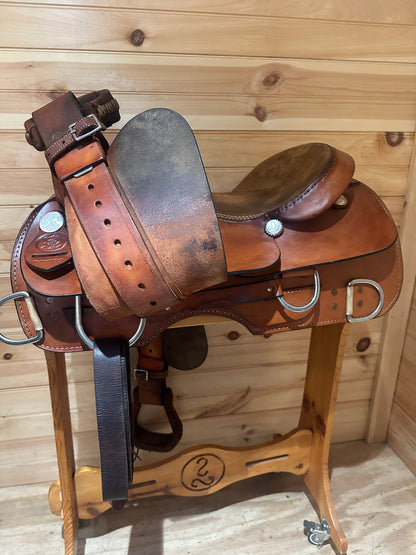 16.5” Rocking R Western Work Training Saddle