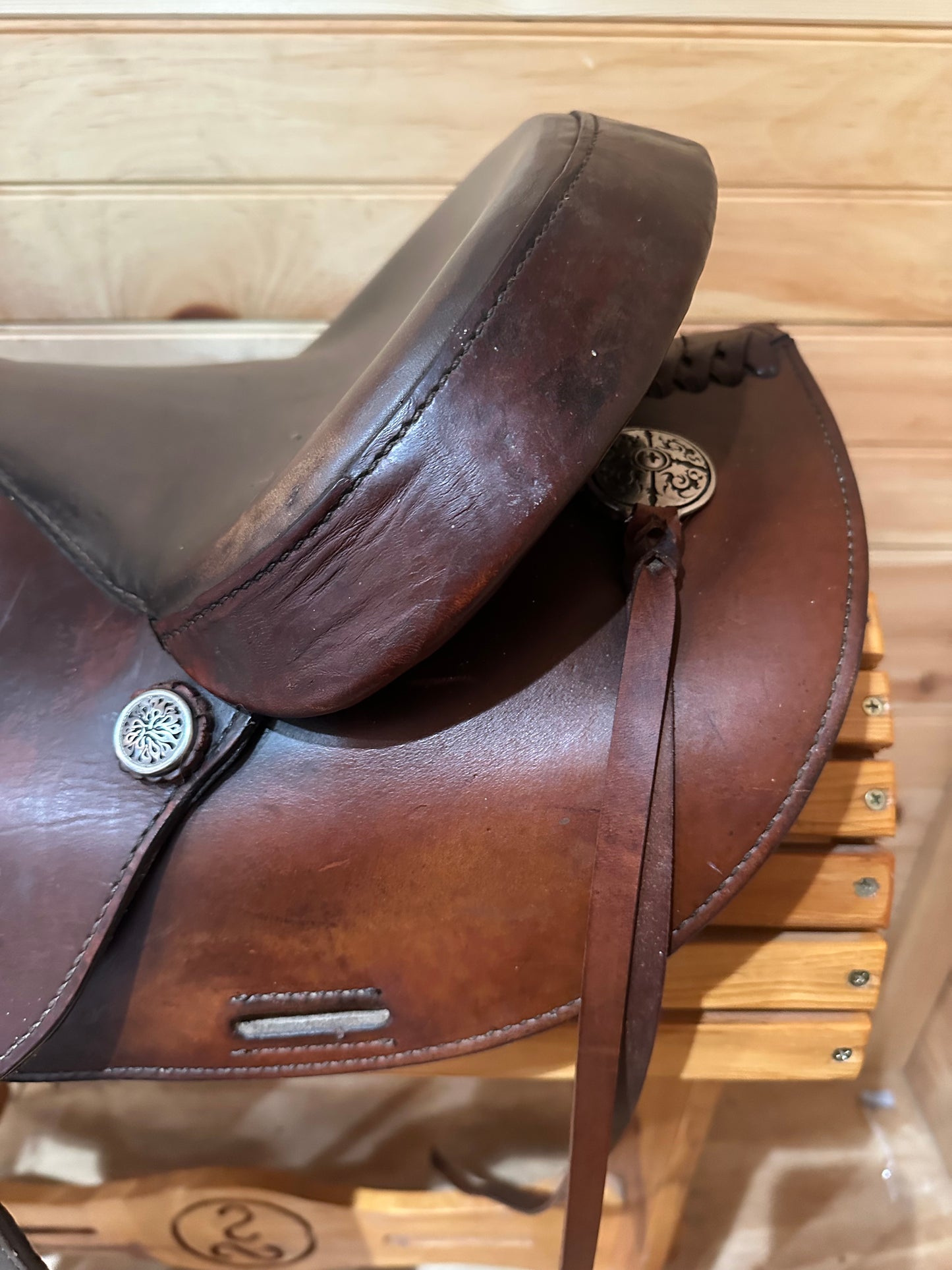 16” Tex Tan Hereford Round Skirt Western Trail Saddle Model 08-797C6
