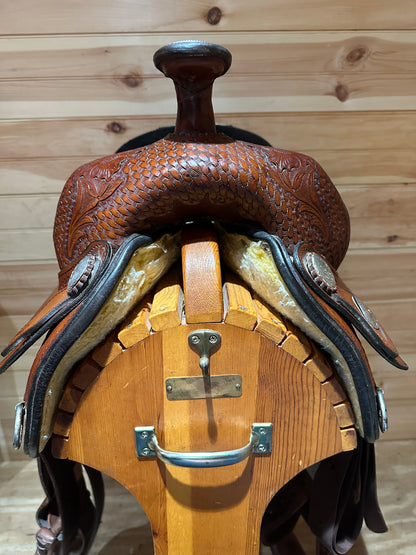17” Tex Tan Hereford Tex-Flex Western Show Saddle Model 08-TF403-P7
