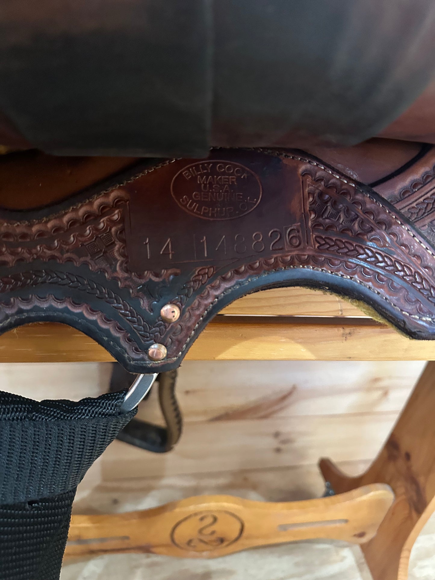 15” Billy Cook Maker Half Breed Waffle Barrel Racing Saddle Model 1907 Sulphur OK