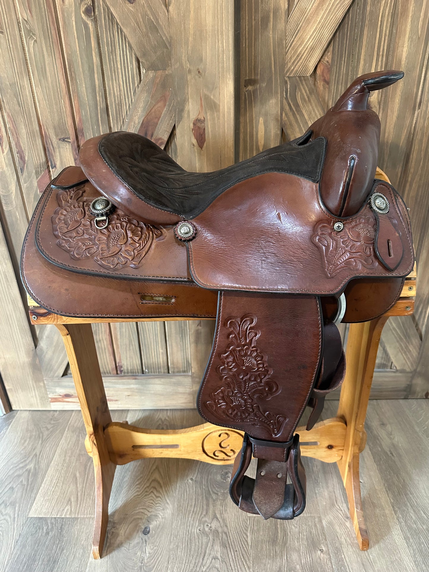 15”’Crates Saddlery Western Trail Saddle Model 133