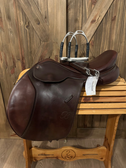 18” Bates Caprilli Close Contact/ Jumping Saddle w/ XCH