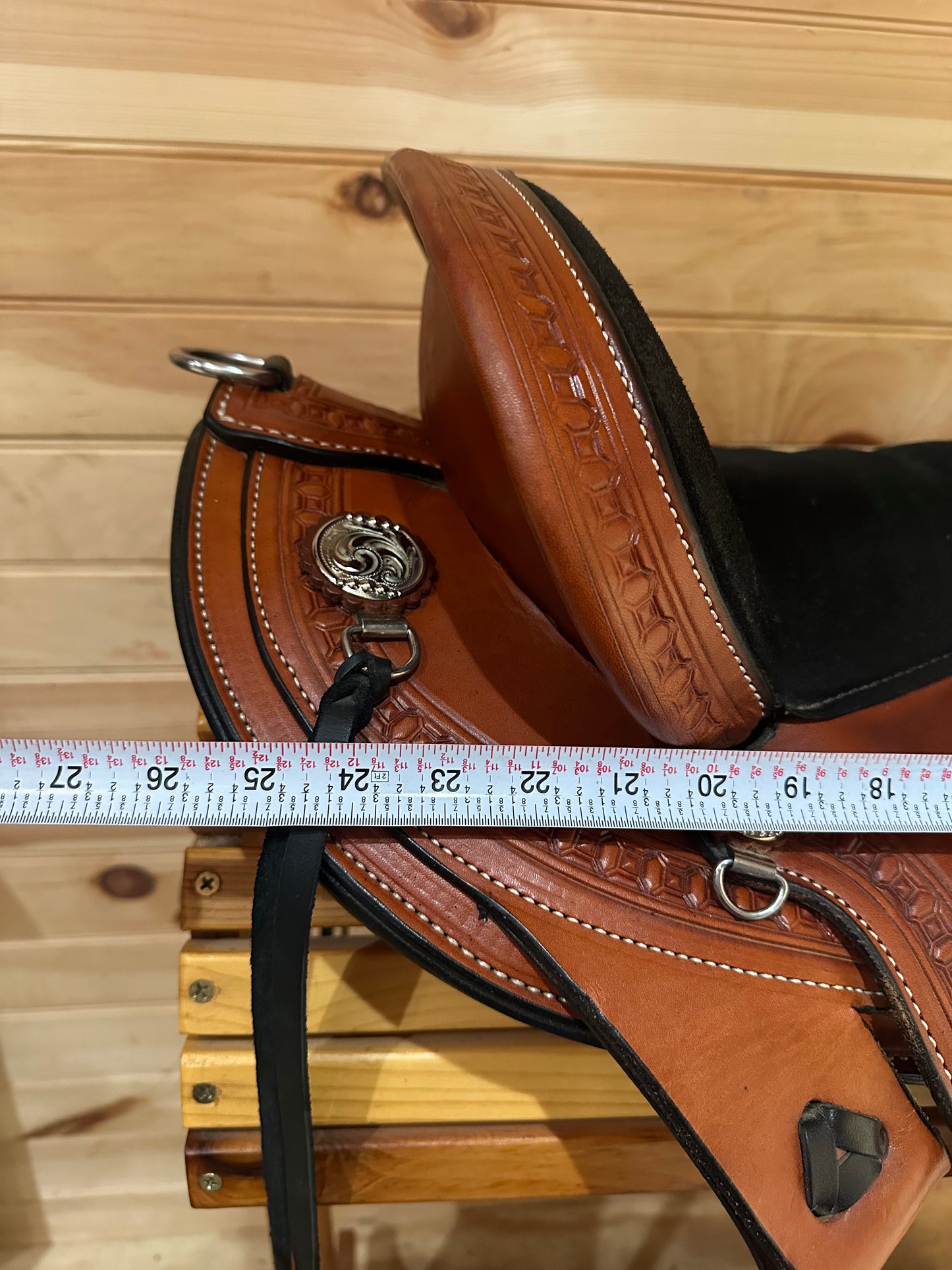 17” Circle Y Sheridan Flex2 Western Trail Saddle Model 1572