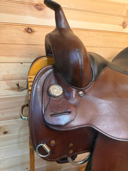 16” Circle Y Mojave Flex-Lite Arabian Western Trail Saddle Model 1561