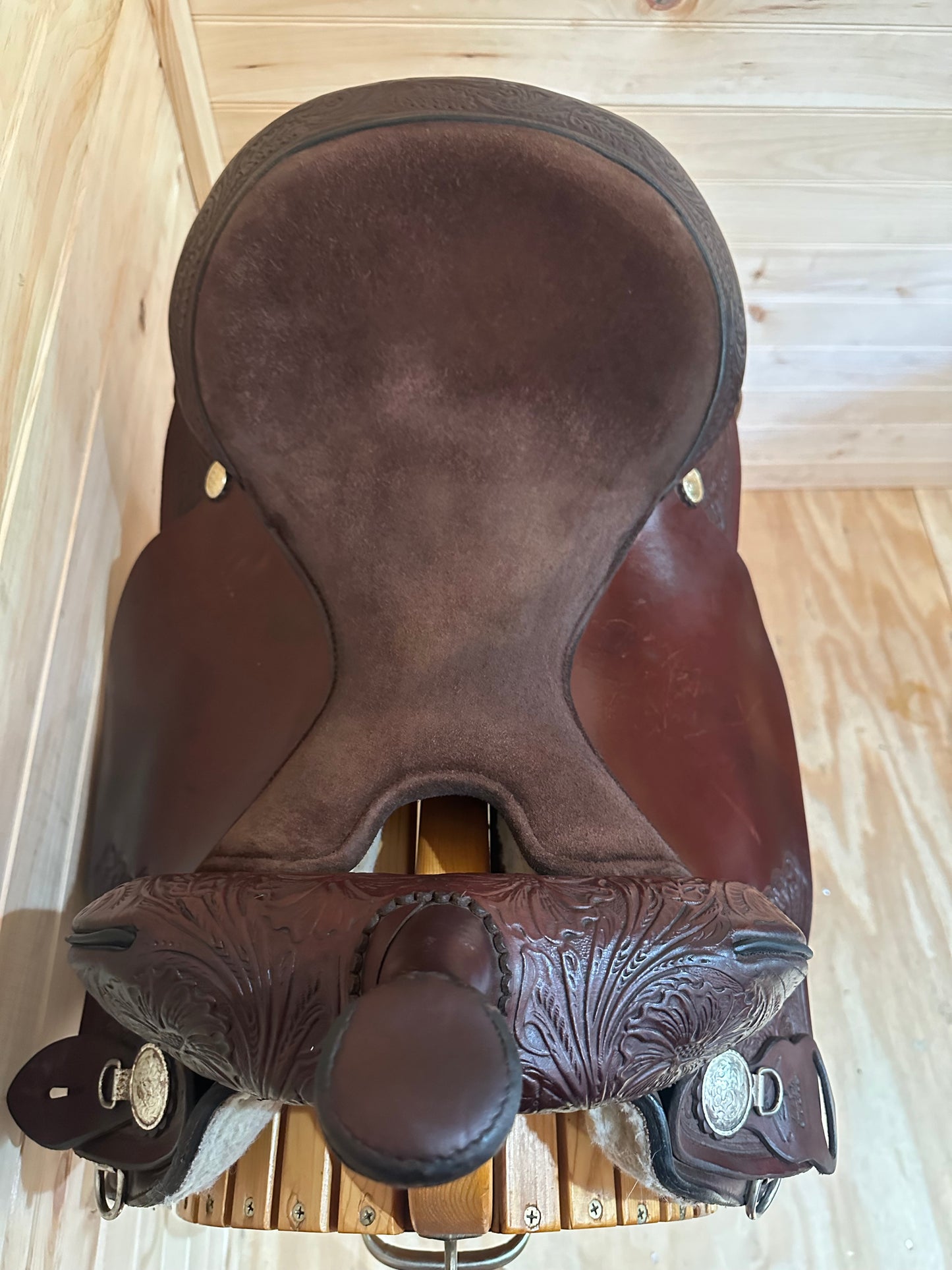 16” Circle Y High Horse Mineral Wells Western Trail Saddle Model 6813