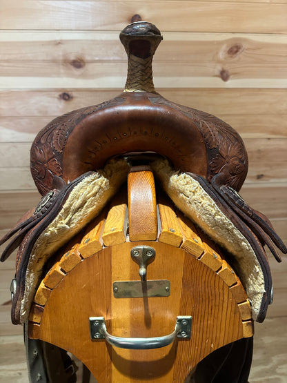 14” Billy Cook Maker Classic Barrel Racing Saddle Model Sulphur OK 2031