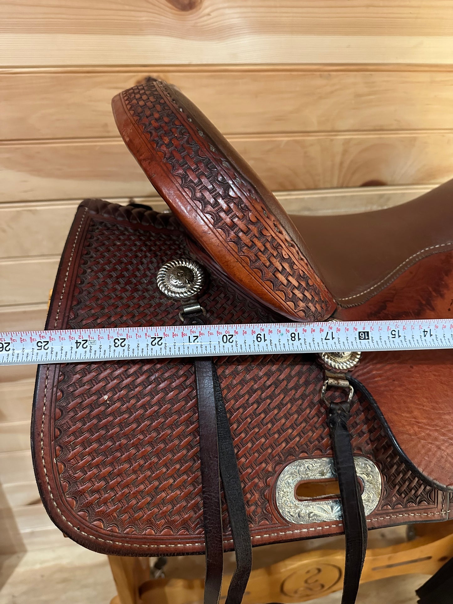16” Billy Cook Maker Sulphur,OK Western Trail Saddle Model 1536