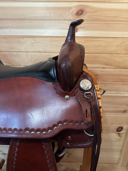 17” Billy Cook CJ Trail Sulphur,OK Western Saddle Model 1537