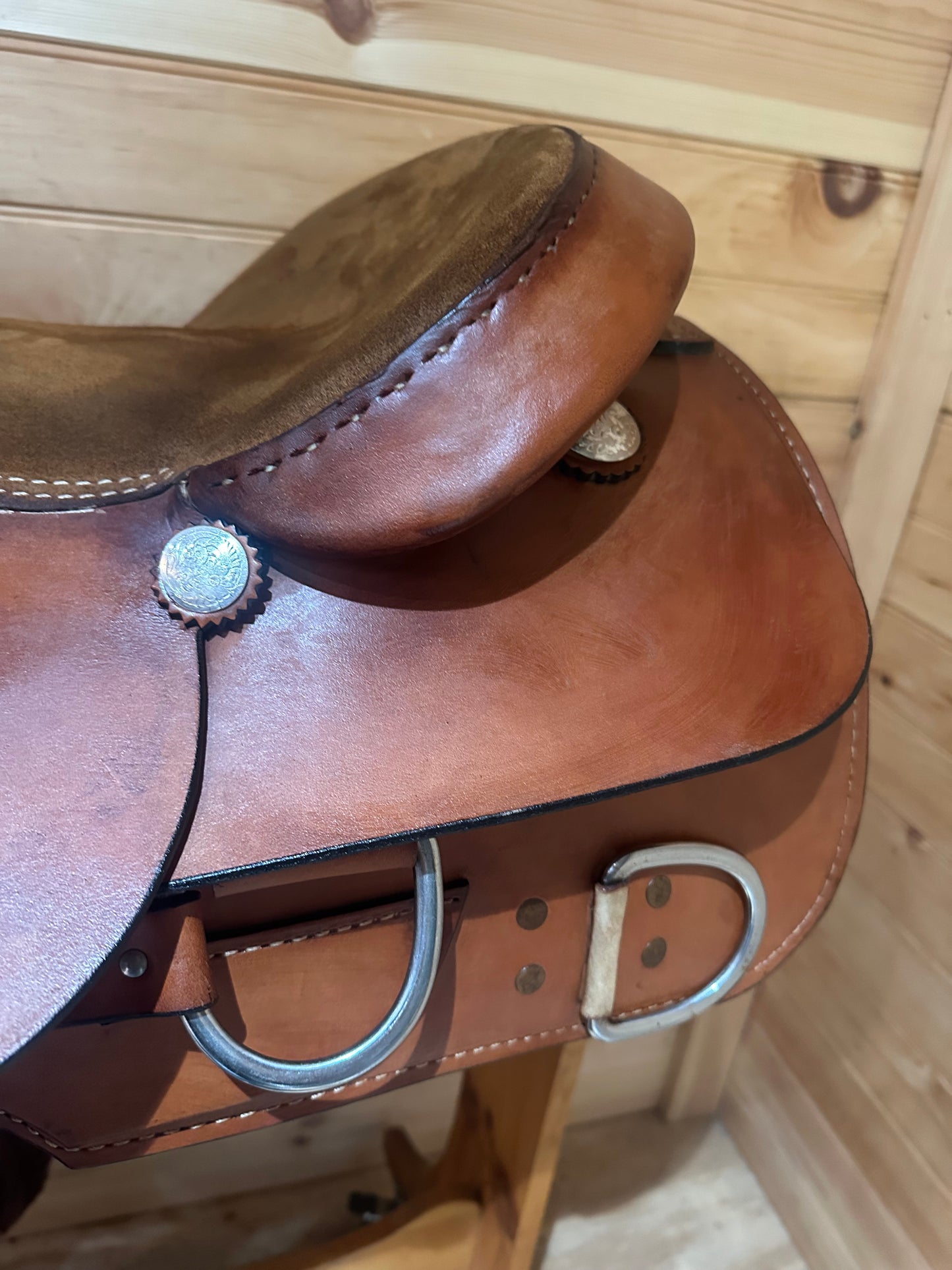 16.5” Rocking R Western Work Training Saddle