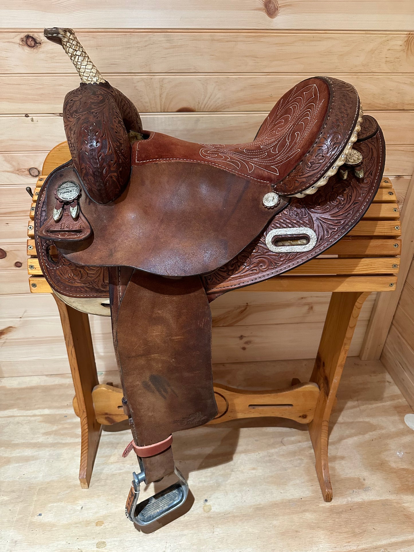 14” Circle Y Martha Josey Ultimate Barrel Racing Saddle Model 1173