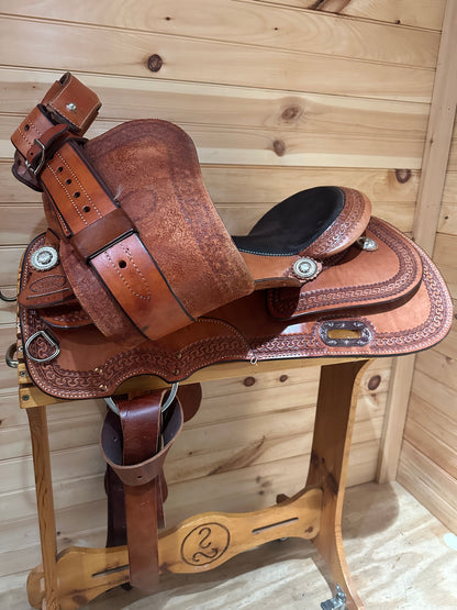 16” Billy Cook Maker Sulphur OK Reiner Western Saddle Model 8915