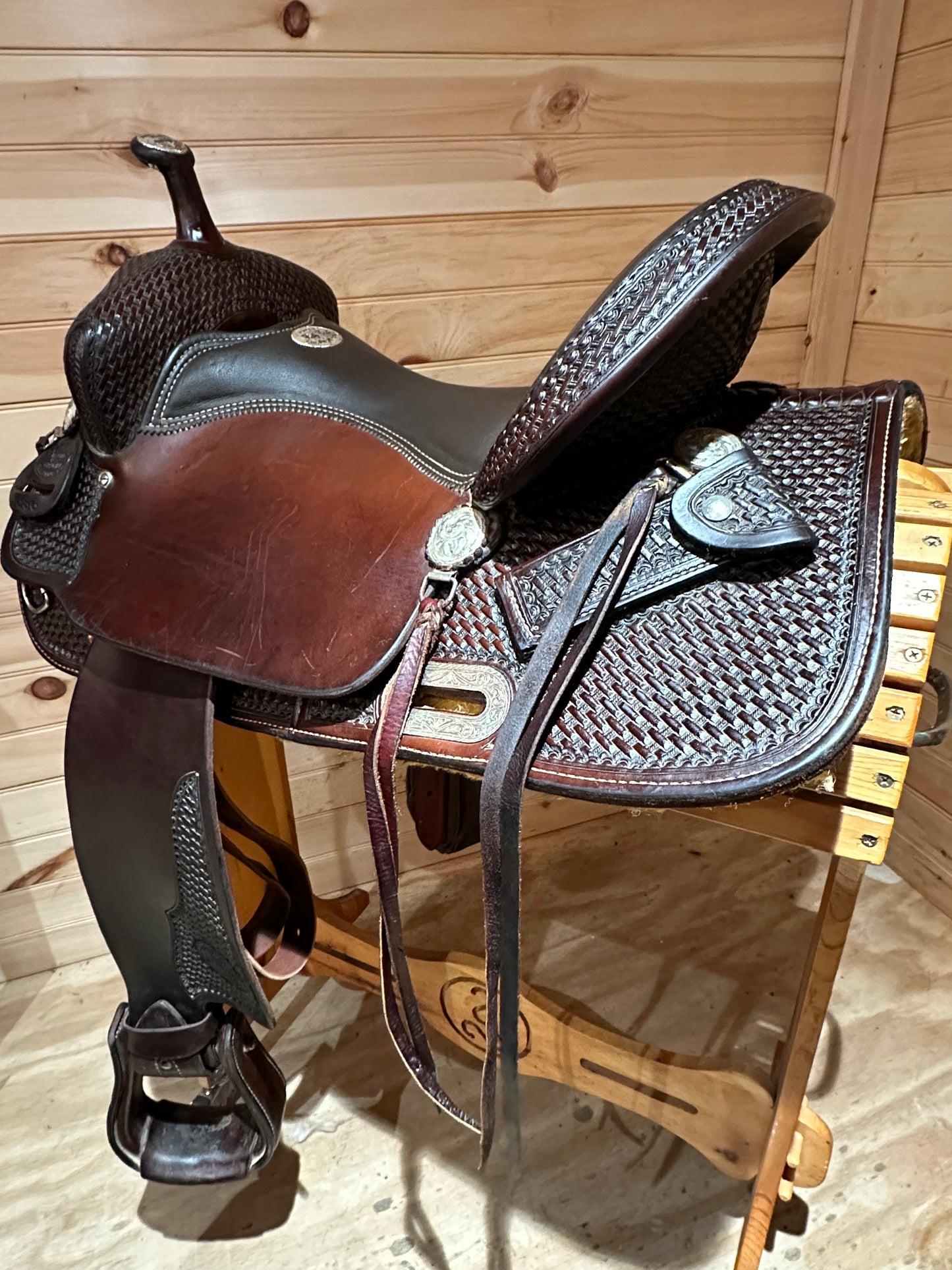 16” Billy Cook Maker Western Trail Saddle Model 1536